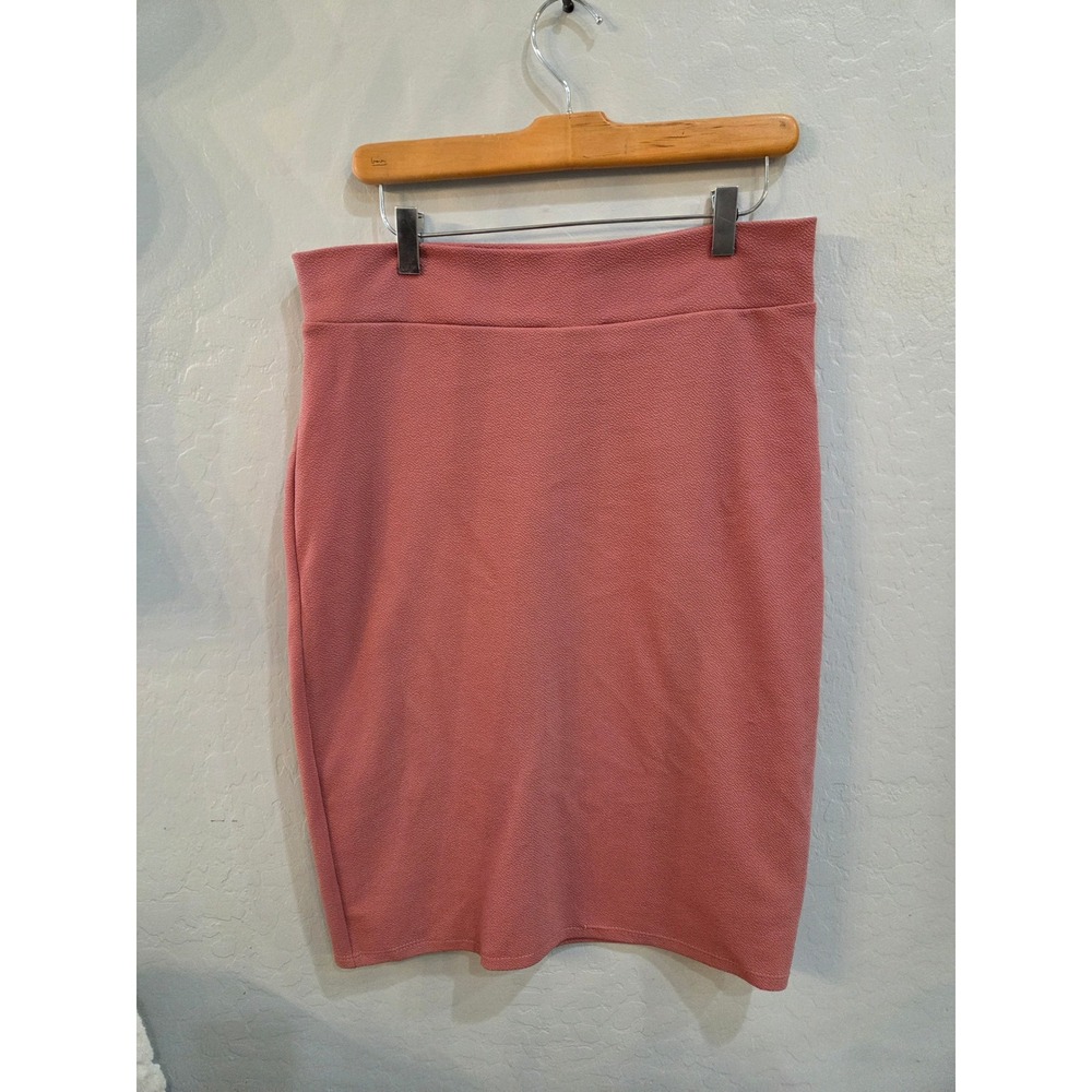 George‎ A Ltd Womens Dusty Rose Pink Textured Pencil Skirt Size L Made in USA
